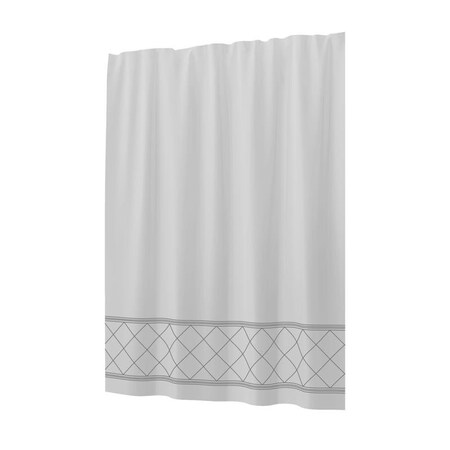 Sttelli Sttelli Radiance 72 in. H X 72 in. W White Shower Curtain Polyester RAS-115-WH